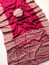 Wow Pure Creap Silk With Ajrakh Printed Saree Best Wholesale Shop In Surat